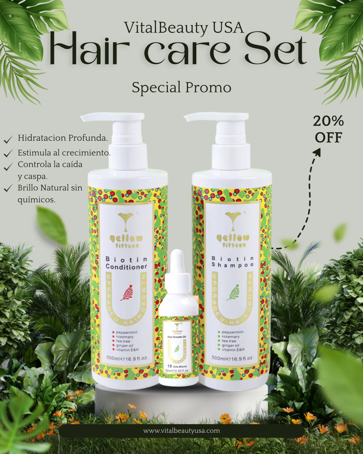 Revitalizing Hair Trio – Scalp Therapy with Rosemary, Mint & Biotin